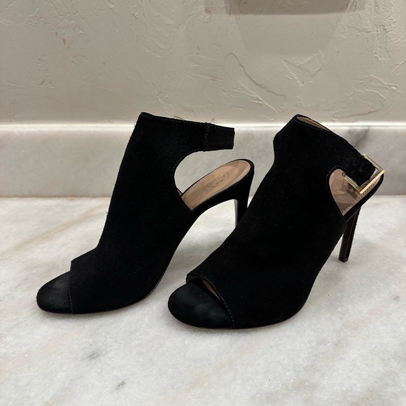 Tory Burch Black Suede Heels - Picture 6 of 8